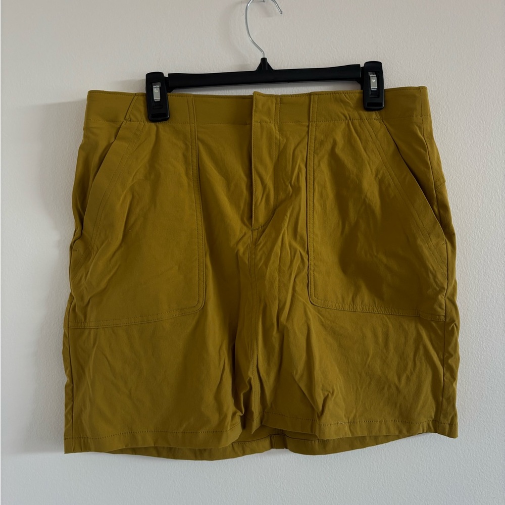 Eddie Bauer Horizon Skort Built-in Shorts Skirt Olive Green Hiking Size 12